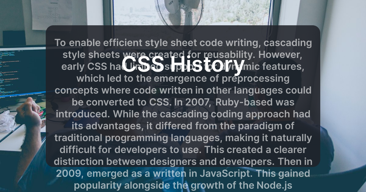 CSS History